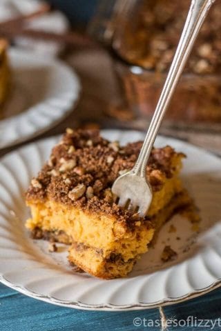 Butterscotch Coffee Cake with Brown Sugar Pecan Streusel