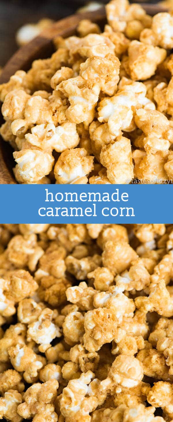 Homemade Caramel Corn {Easy Popcorn Recipe that Melts in Your Mouth!}