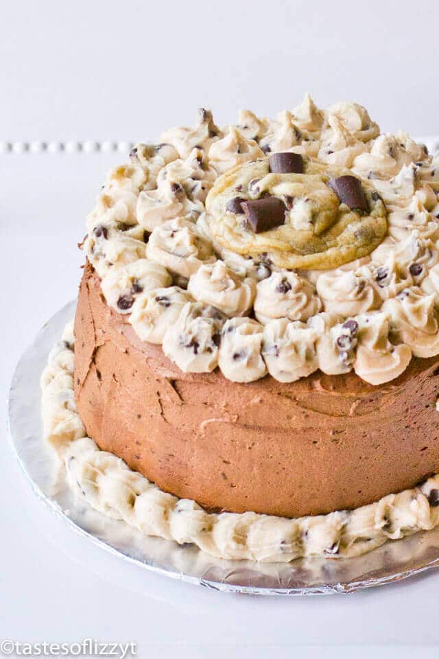 Cookie Dough Layer Cake {Simply Decorated From Scratch Chocolate Cake}