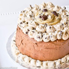 Cookie Dough Layer Cake {Simply Decorated From Scratch Chocolate Cake}