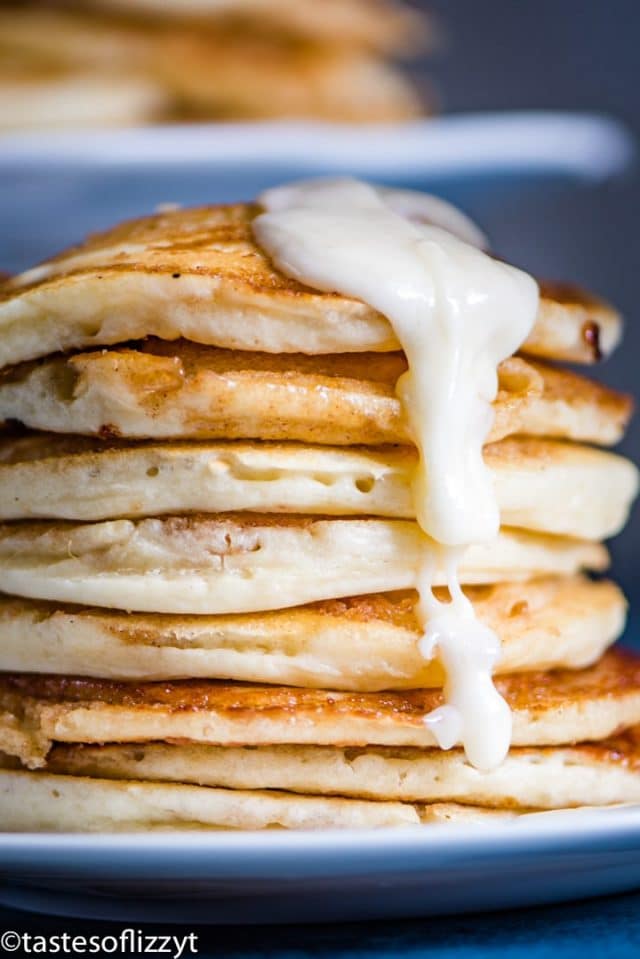 Cinnamon Roll Pancakes {Fluffy Pancake Recipe with Cinnamon}