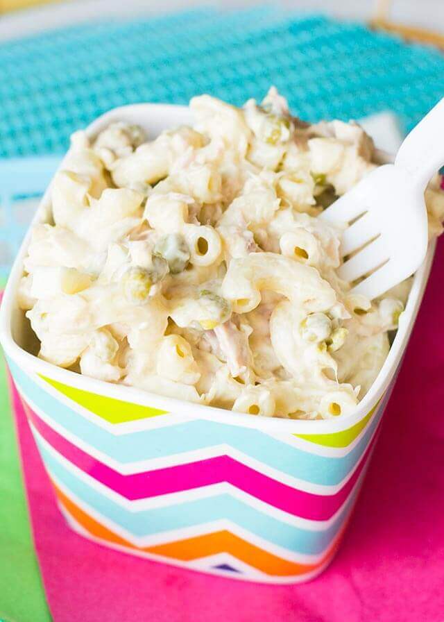 Classic Tuna Macaroni Salad Easy Summer Side Dish Recipe