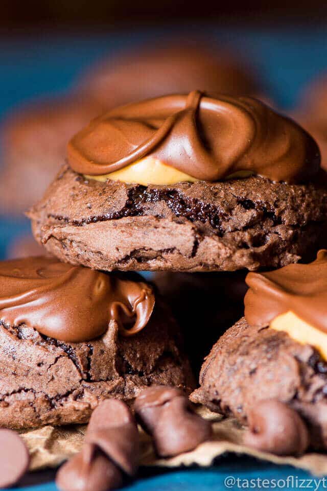 Buckeye Brownie Cookies Recipe For Chocolate and Peanut Butter Lovers