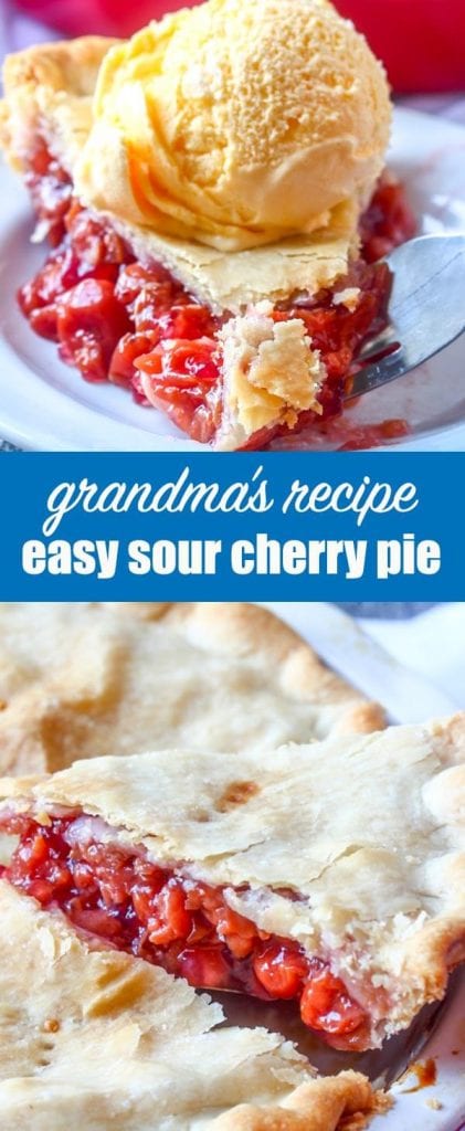 Sour Cherry Pie {Just 4 Ingredients and 100% From Scratch!}