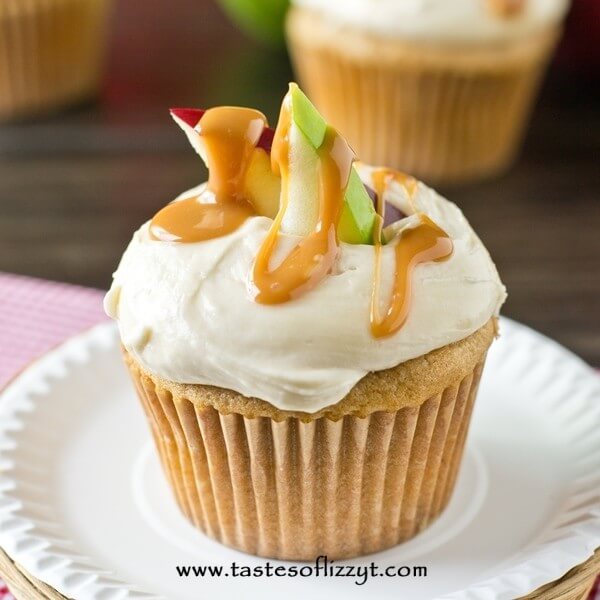 Caramel Apple Cupcakes With Apple And Caramel Buttercream