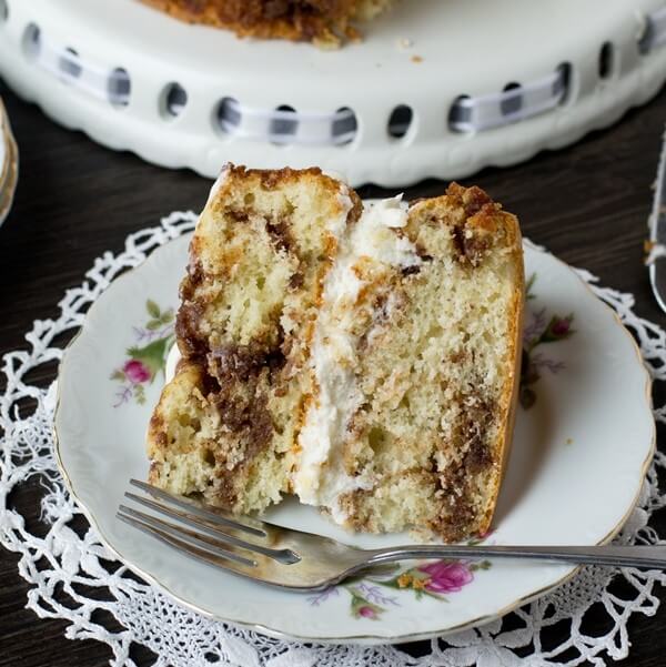 Cream Filled Coffee Cake Amish Style Cinnamon Breakfast Cake Recipe