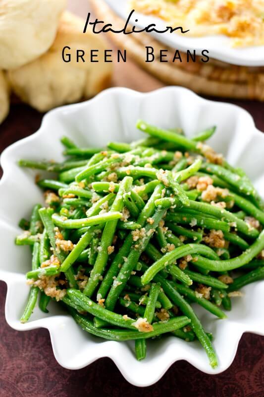 Italian Green Beans Recipe With Parmesan Cheese And Bread Crumbs