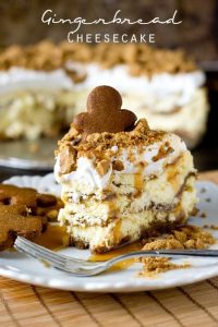 Gingerbread Cheesecake Recipe {Baked Cheesecake with Gingersnaps}