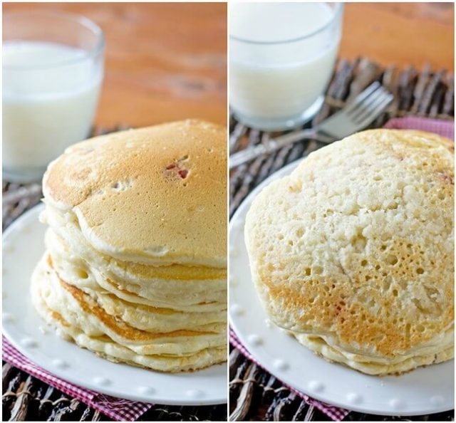 Strawberry Shortcake Pancakes {A Breakfast Recipe of a Favorite Dessert}