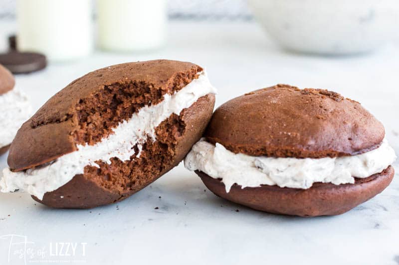 Oreo Whoopie Pies with Oreo Filling | Tastes of Lizzy T