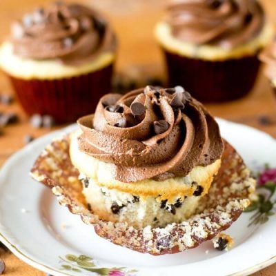 Chocolate Chip Cupcakes From Scratch {Homemade Cupcake Recipe}