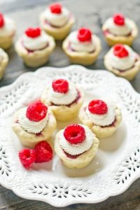 Raspberry Tarts with Mascarpone Cream {Bite Size Dessert Recipe}