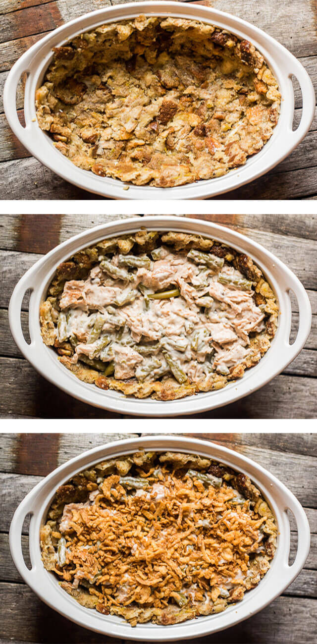 Turkey and Stuffing Casserole {Recipe using Thanksgiving Leftovers}