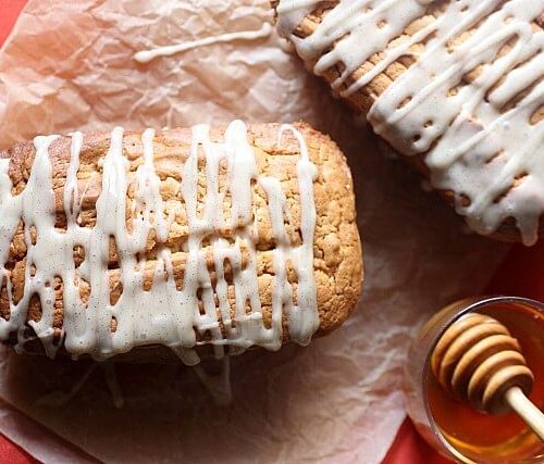 Mini Cream Cheese Pound Cakes with Vanilla Cream Cheese Glaze