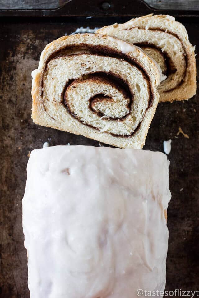 Cinnamon Swirl Bread Recipe Frosted Sweet Bread Tastes Of Lizzy T 