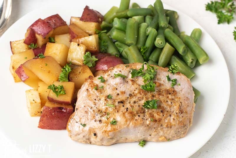 Healthy Pork Chop Potato Bake Recipe - Tastes Of Lizzy T