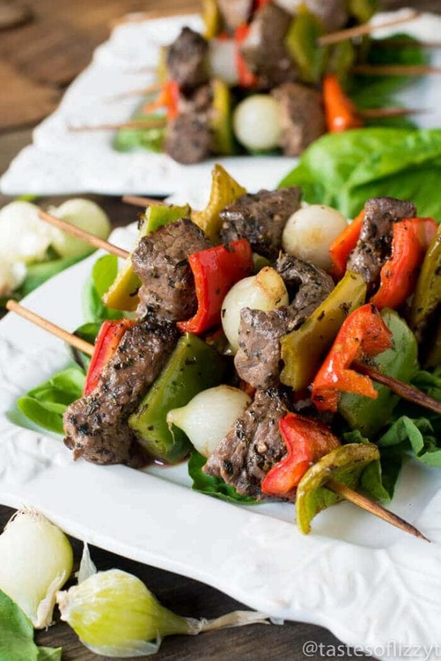 Christmas Kebabs Recipe {with Beef and Peppers}