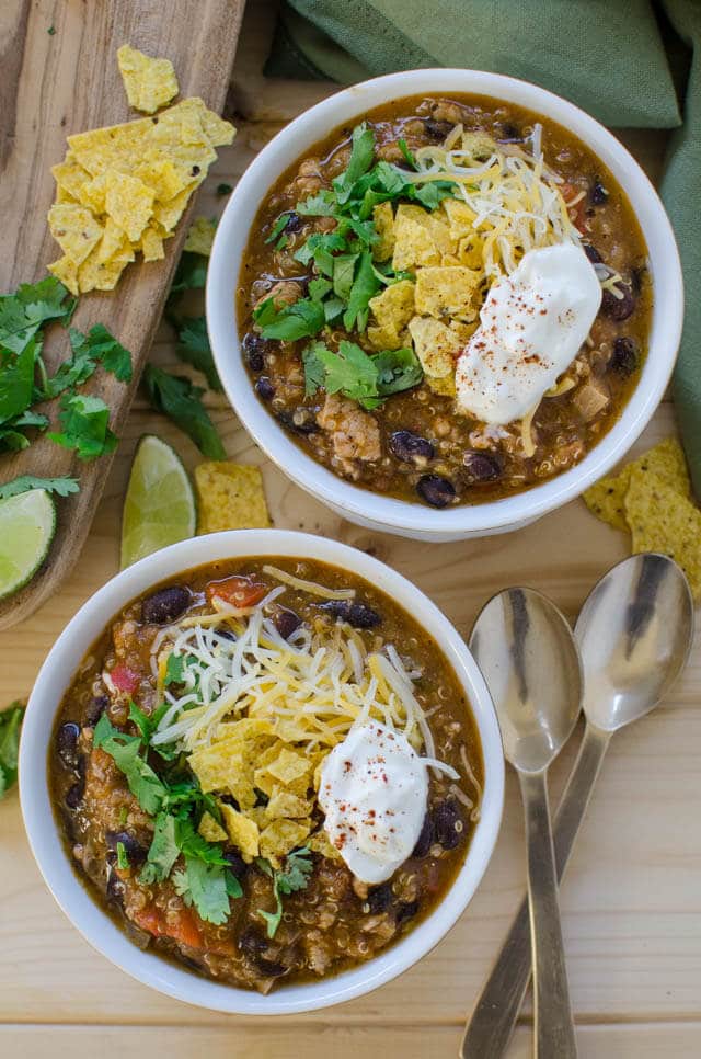 Black Bean Chicken Chili {A Protein Packed Dinner}