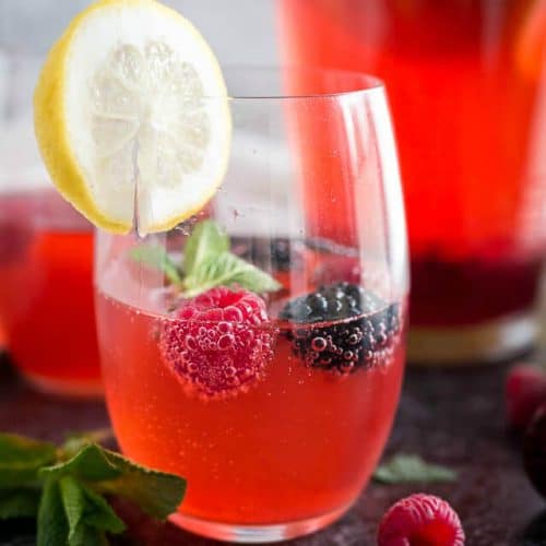 Sparkling Raspberry Mint Lemonade A Perfect Seasonal Drink