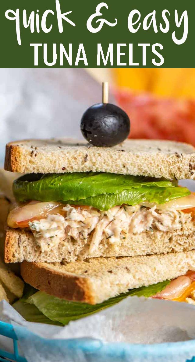 Three Cheese Tuna Melt Easy Tuna Salad Tastes Of Lizzy T