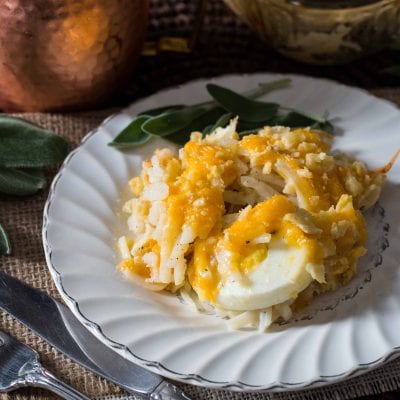 Egg Potato Casserole with Hashbrowns and Cheese {Uses Hard Boiled Eggs!}