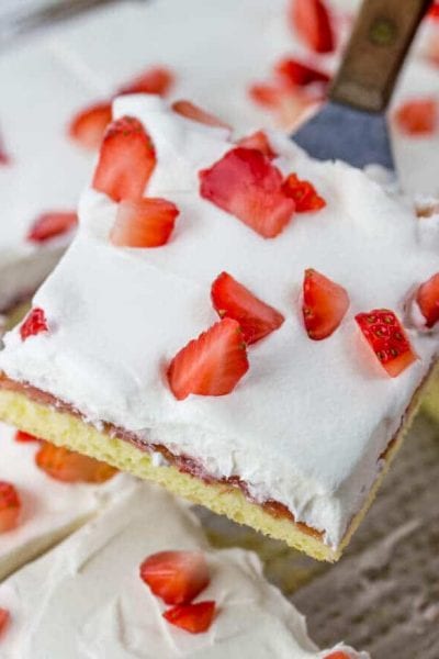 Homemade Strawberry Cake Recipe {from Scratch Cake Using Fresh 