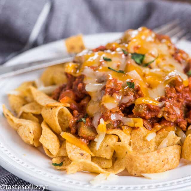 Instant Pot Chili Frito Pie - Eating in an Instant
