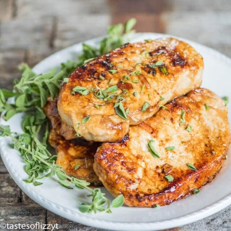 Crockpot Ranch Pork Chops with Creamy Gravy - Tastes of Lizzy T