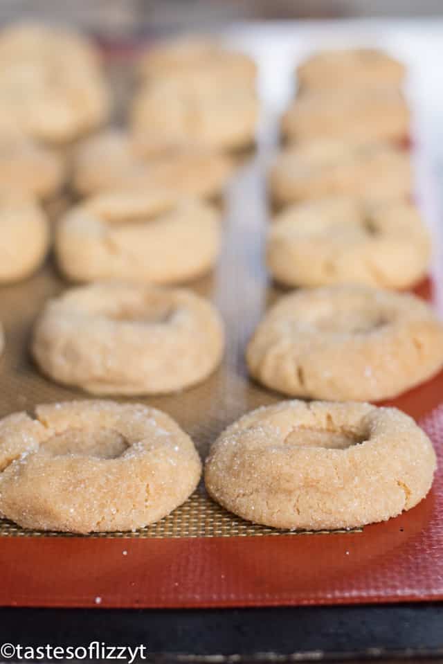 Peanut Butter and Nutella Thumbprint Cookies - bell' alimento
