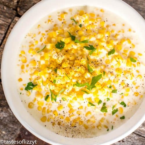 Slow Cooker Creamed Corn Recipe {Easy Side Dish}