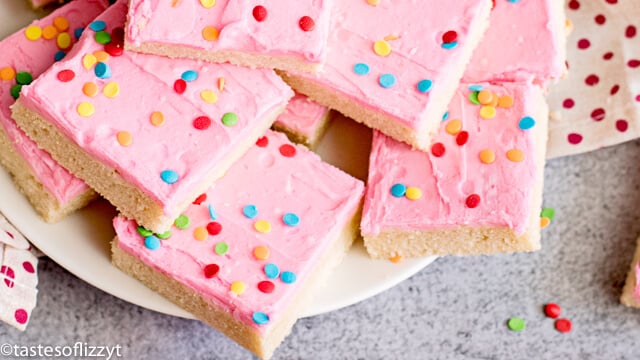 Sugar Cookie Bars Recipe {Easy Frosted Cookie Sheet Cake Dessert}