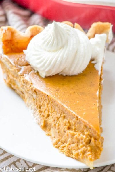 Homemade Pumpkin Pie Recipe {w/ Adjustments for Different Size Pans}