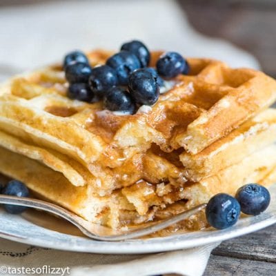 Belgian Waffle Recipe {Homemade Waffles from Freezer to Toaster}