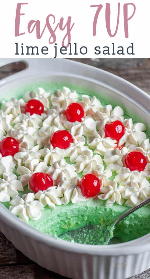 7UP Lime Jello Salad Recipe {Easy Fruit Salad with Pineapple}
