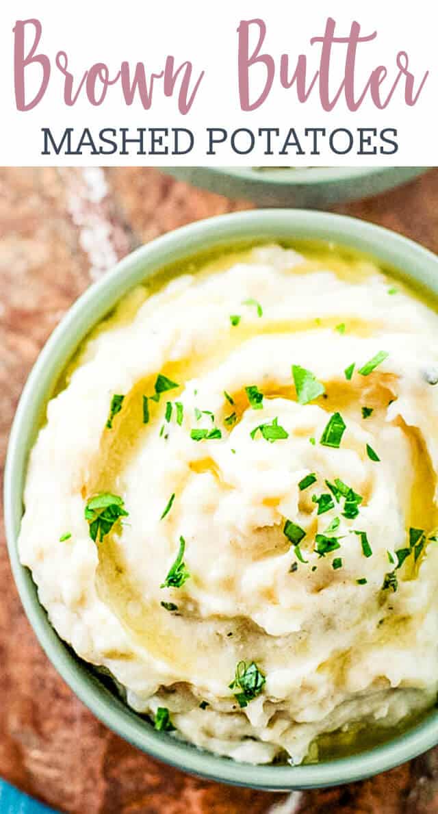 Brown Butter Mashed Potatoes Recipe With Fresh Sage And Garlic