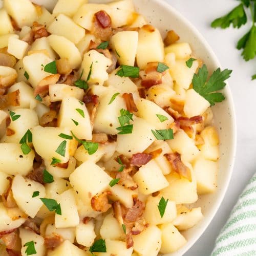 Potatoes O'Brien Recipe with Peppers and Onions {Breakfast Potatoes}