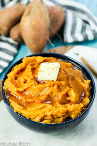 Mashed Sweet Potatoes Recipe {Side Dish Sweetened with Maple Syrup}