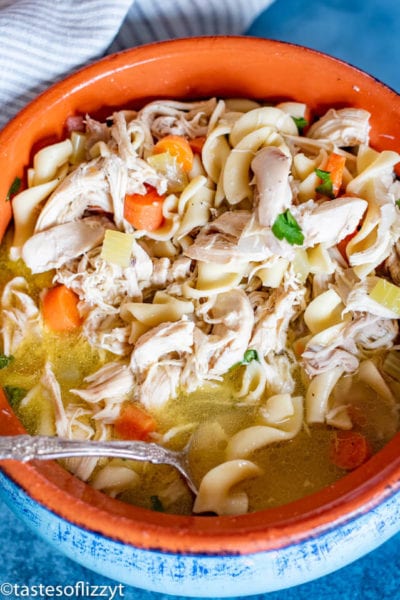 Chicken Noodle Soup Recipe {From Scratch with Whole Chicken}