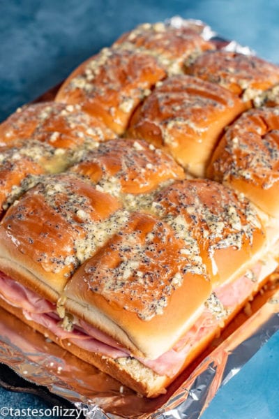 Ham and Cheese Sliders Recipe {Easy Baked Party Sandwiches}