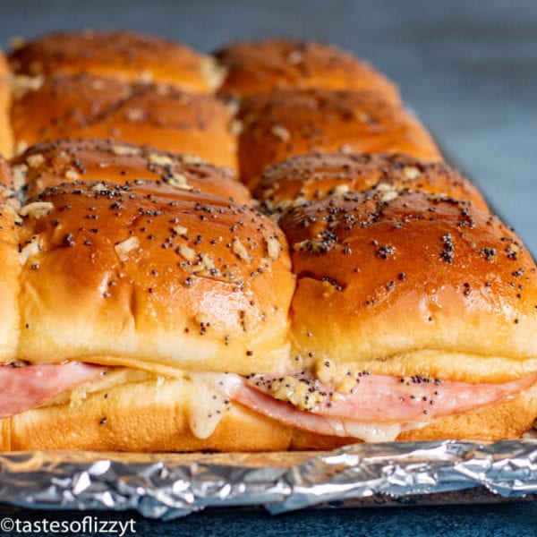 Ham and Cheese Sliders Recipe {Easy Baked Party Sandwiches}