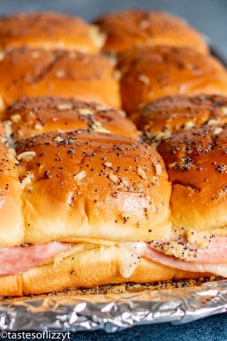 Ham and Cheese Sliders Recipe {Easy Baked Party Sandwiches}