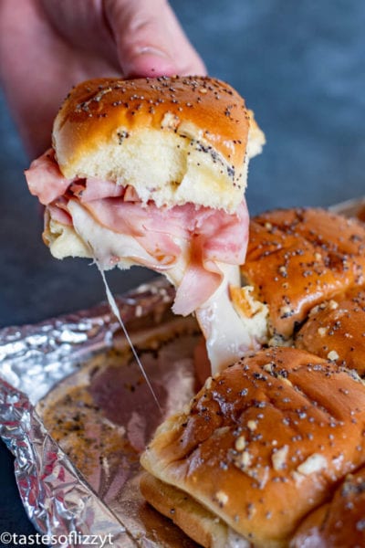 Ham and Cheese Sliders Recipe {Easy Baked Party Sandwiches}