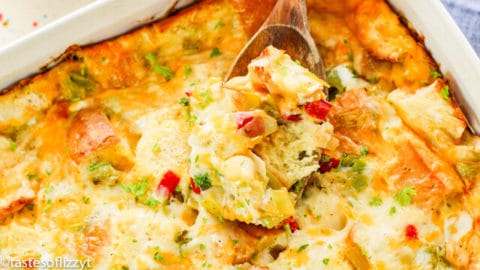 Leek Breakfast Strata Recipe {Easy Breakfast Egg Casserole}