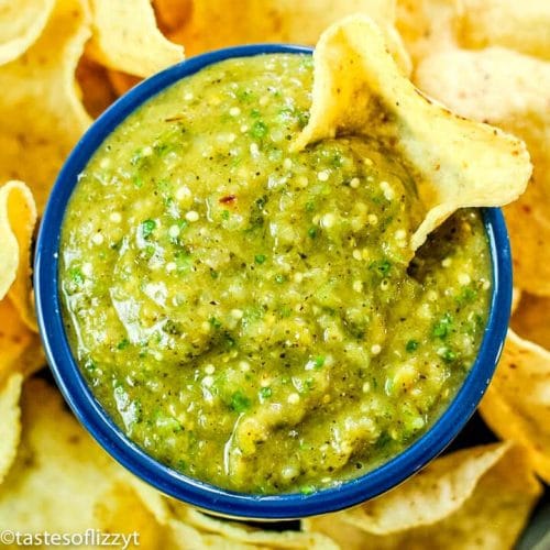 Salsa Verde Recipe {Easy Homemade Green Salsa with Tomatillos}