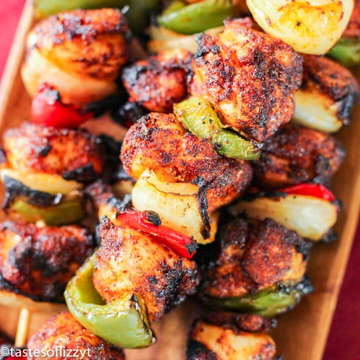 BBQ Chicken Skewers Recipe {Healthy Summer Grilling Recipe}
