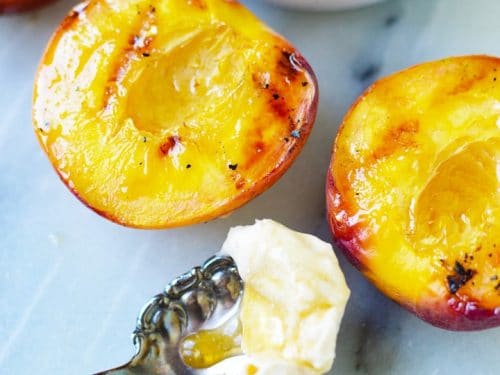 Maple Grilled Peaches Recipe Easy Healthy Dessert On The Grill