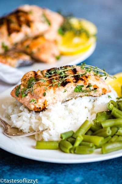 Grilled Lemon Salmon Recipe {Easy Marinade for Grilled Salmon}