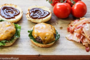 Barbecue Bacon Cheeseburgers | Tastes Of Lizzy T