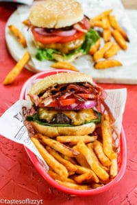 Barbecue Bacon Cheeseburgers | Tastes Of Lizzy T