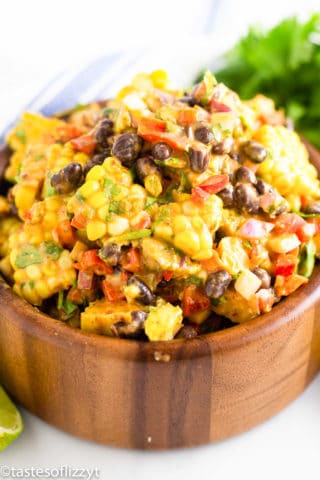 Black Bean and Corn Salad Recipe {with Honey Lime Vinaigrette Dressing}